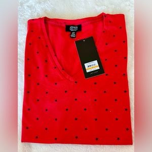 NWT Jones New York Signature V neck Top